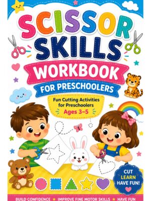 lembaran kerja prasekolah latihan gunting