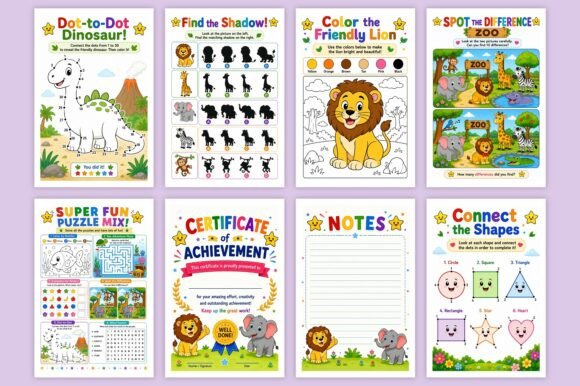 Big Activity Book for Kids | Preschool Worksheet - Image 2