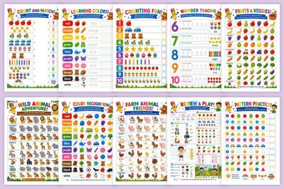 Fun Preschool Workbook: Early Writing, Tracing, and Counting Skills - Image 2