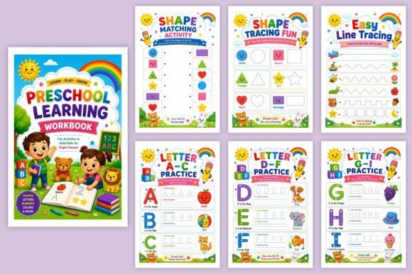 Fun Preschool Workbook: Early Writing, Tracing, and Counting Skills - Image 4