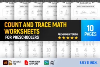 Count and Trace Math Worksheets