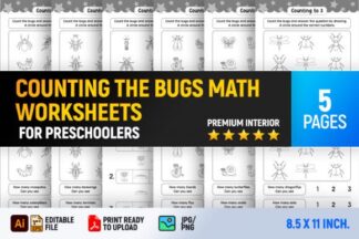 Counting the Bugs Math Worksheets