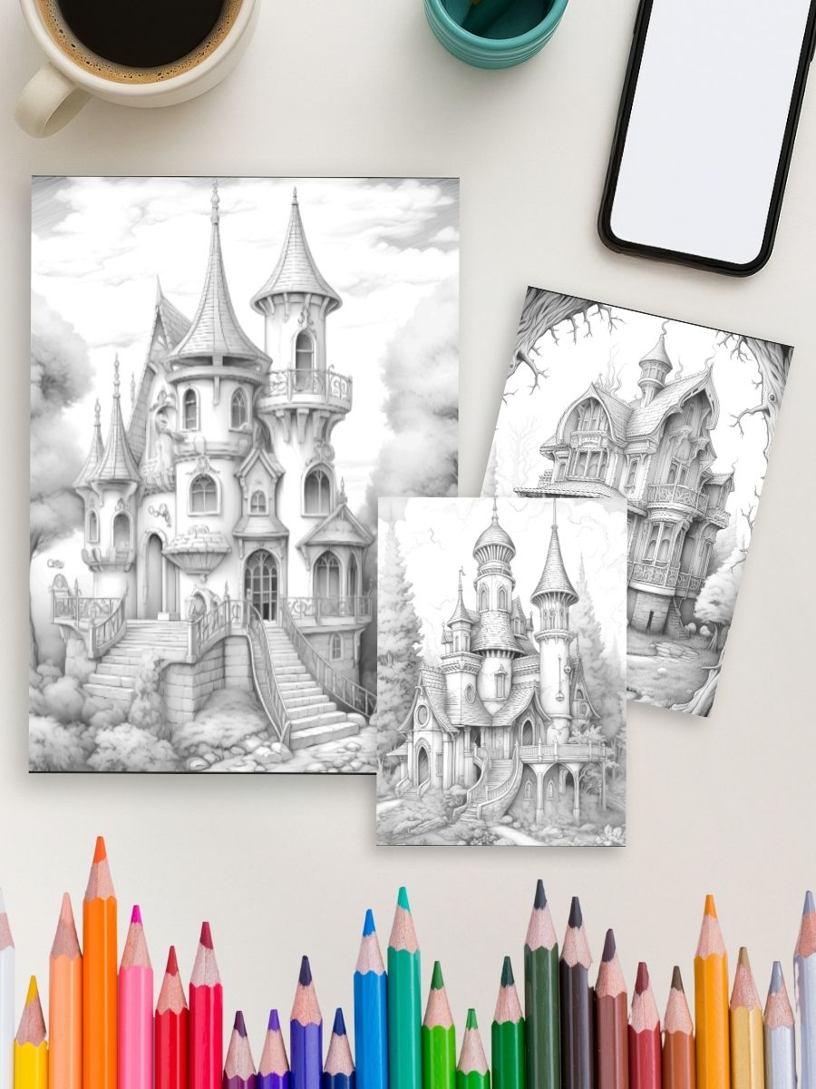 Haunted Manor Magic – 125 Gothic Fantasy Houses - Image 4